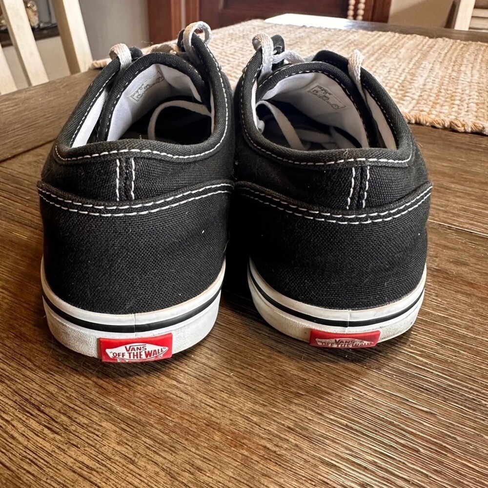 Vans Atwood Low Top Black Canvas Sneakers Womens Size 7.0‎ TC9R - Picture 6 of 10